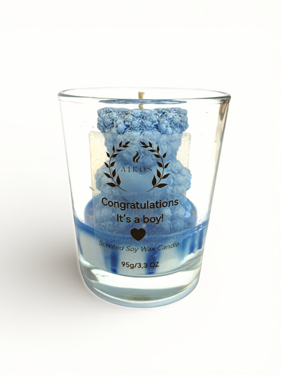 Świeca Zapachowa Sojowa- Gratulacje - to chłopiec!