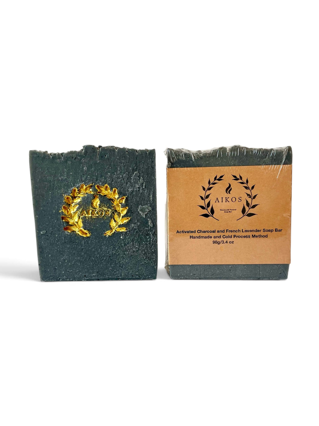 Mydło naturalne Węgiel Aktywny & Lawenda – cold process, 100 g