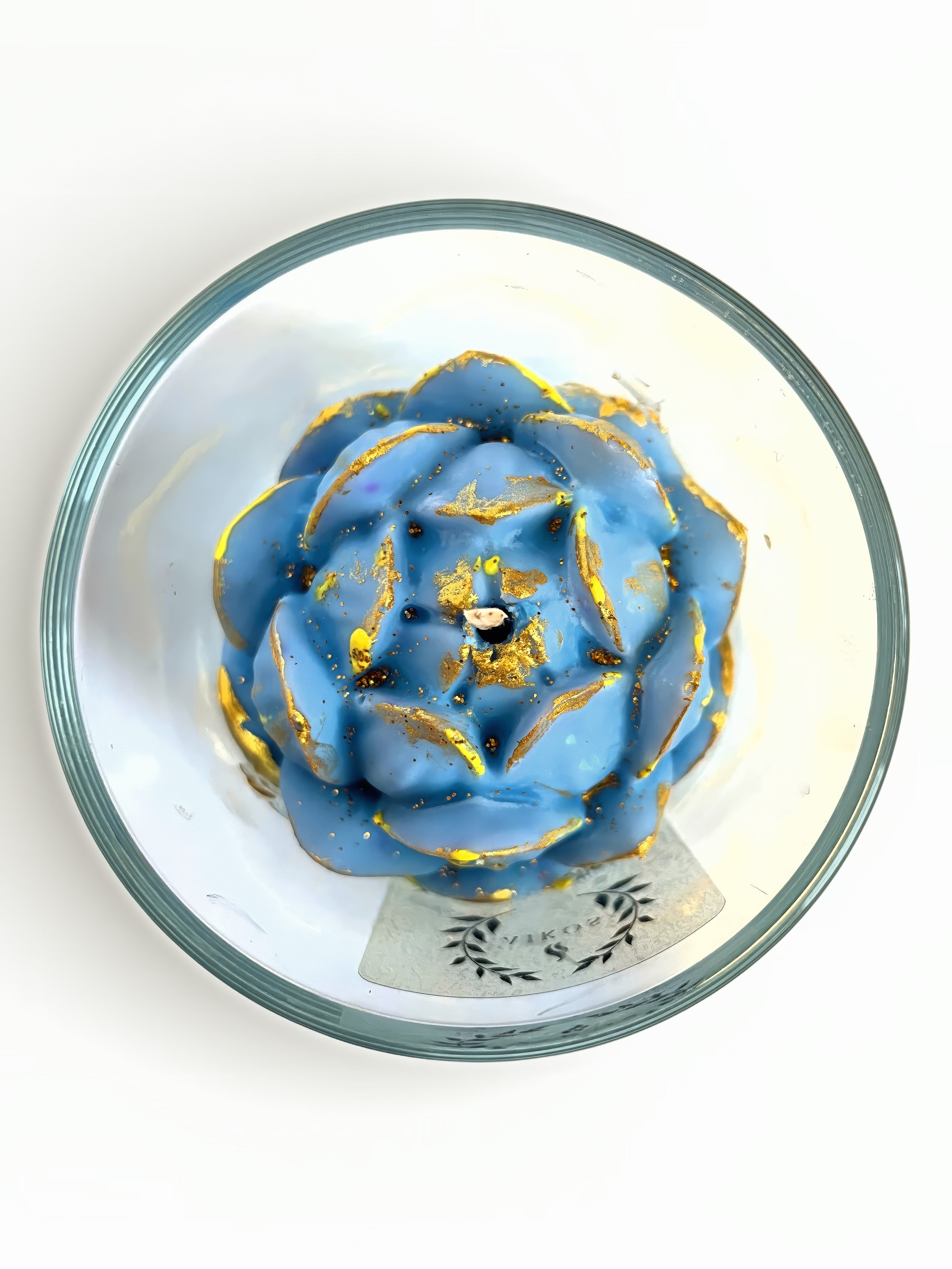 Świeca  Sojowa - Niebieski Kwiat lotosu