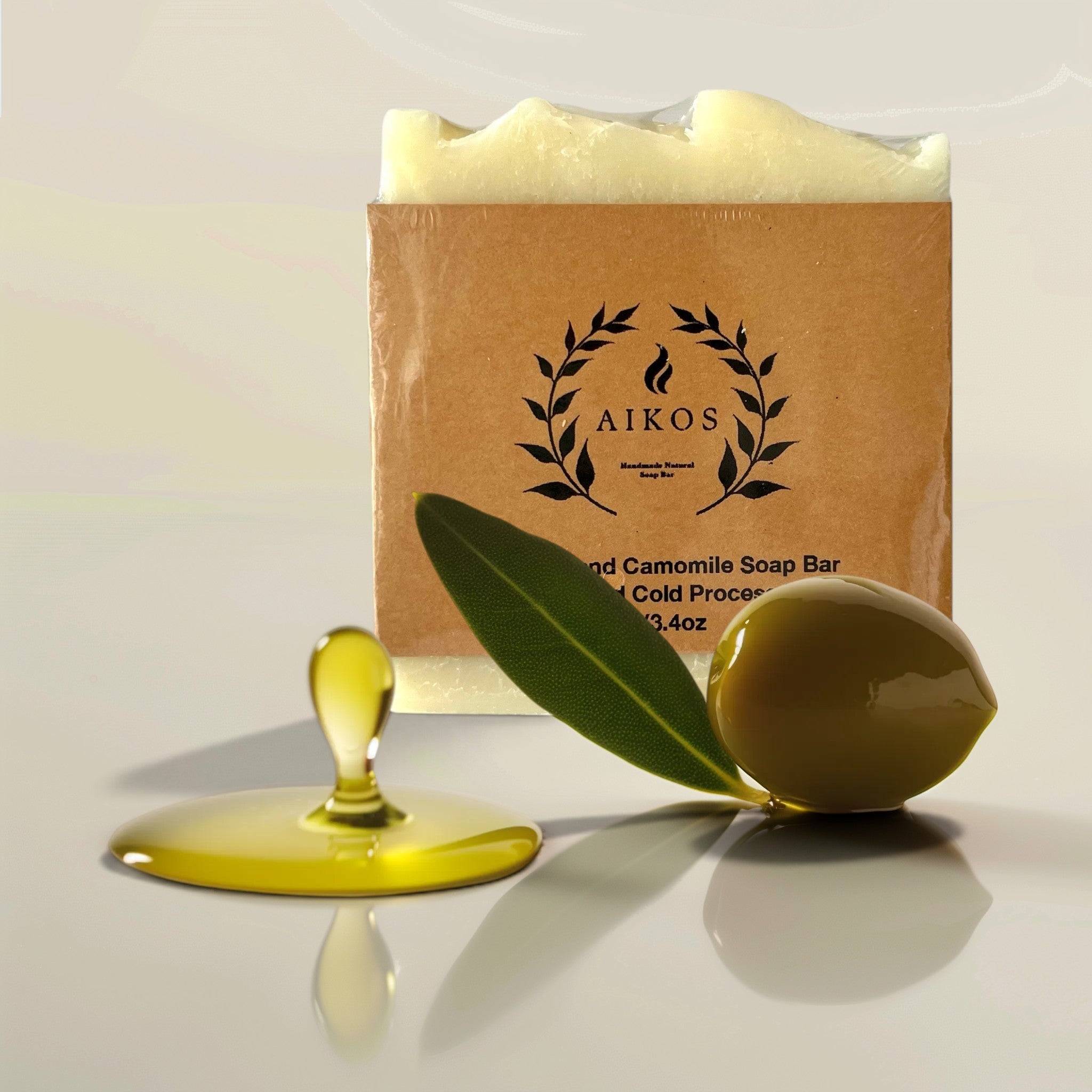 Mydło naturalne Oliwa & Rumianek – cold process, 100 g